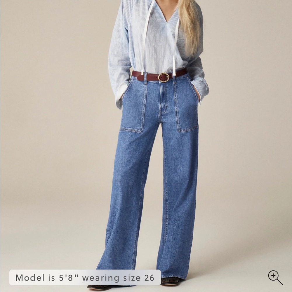 J. Crew Camp-pocket wide-leg jean NWOT